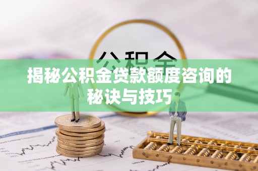 乐山揭秘公积金贷款额度咨询的秘诀与技巧