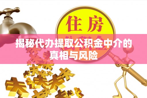 乐山揭秘代办提取公积金中介的真相与风险