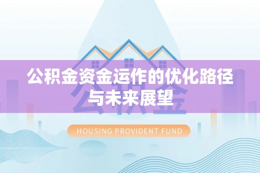 乐山公积金资金运作的优化路径与未来展望